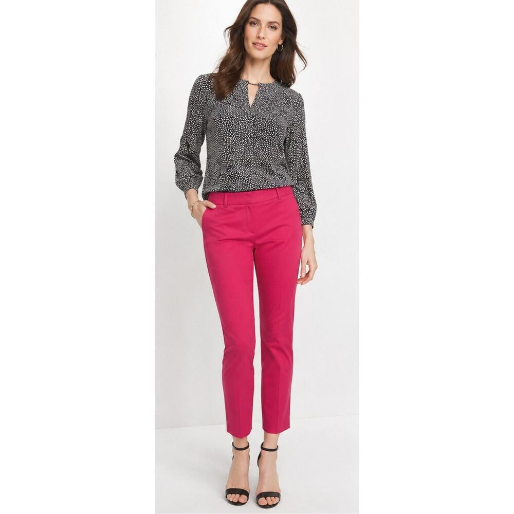 WHBM Raspberry Pink Slim Comfort Stretch Ankle Pants Size 0 💗✨💕
